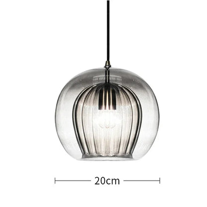 Nordic Modern Glass Pendant Lamp Restaurant Bedroom Bedside Dining Room Kitchen Lights Island Counter Bar Lighting Hanging Home