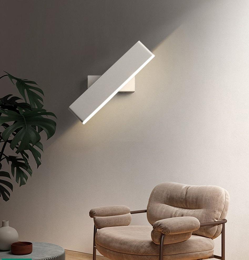 Led indoor wall lamps rotation adjustable switch modern wall sconce with switch stair wall light fixture hallway led wall sconce