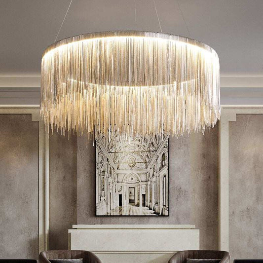 LED Pendant Lights For Living Room Dining Room Light Chrome Golden Body Pendant Lamp Hanging Ceiling Luminaire Home Lamp