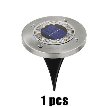 8 LED Outdoor Solar Garden Lights Waterproof In-Ground Light Solar Lamp Lighting for Pathway Yard Deck White/Warm White/RGB
