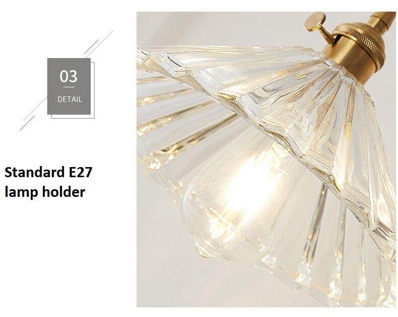 Glass Modern Pendant Light Kitchen Light Fixture Dining Room Vintage Hanging Lamp Bedside Hanglamp Vintage Luminaire