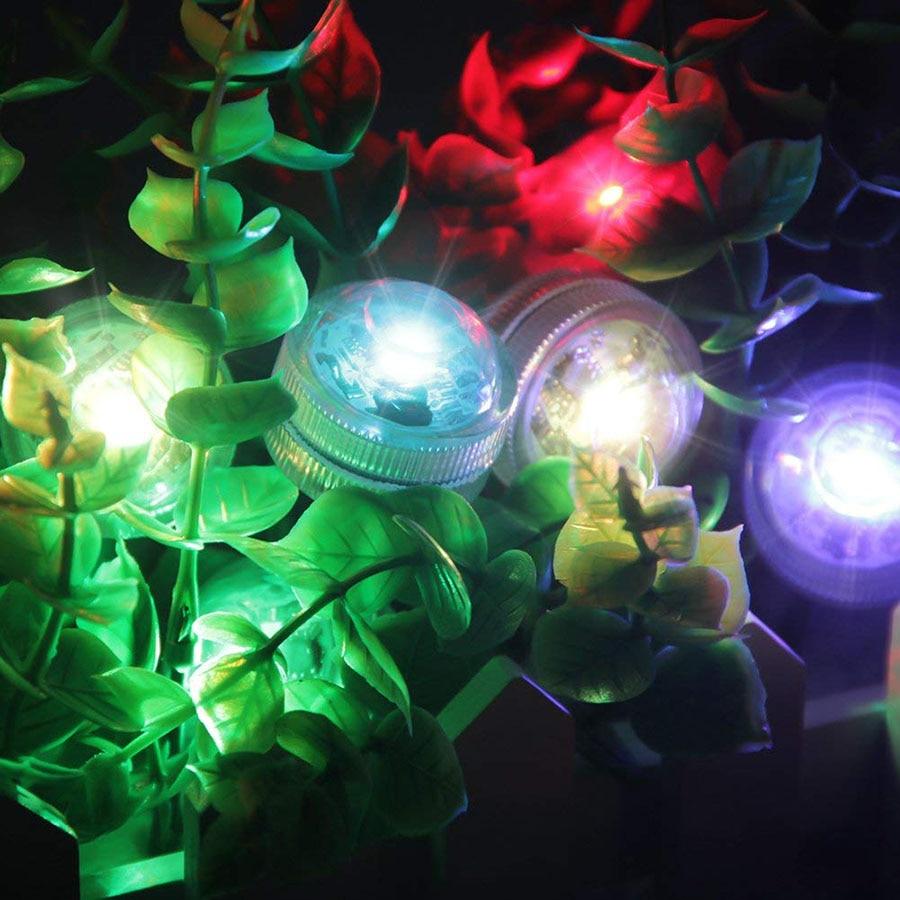 IP68 Waterproof Battery Operated Multi Color Submersible LED Underwater Light for Fish Tank Pond Swimming Pool Wedding Party