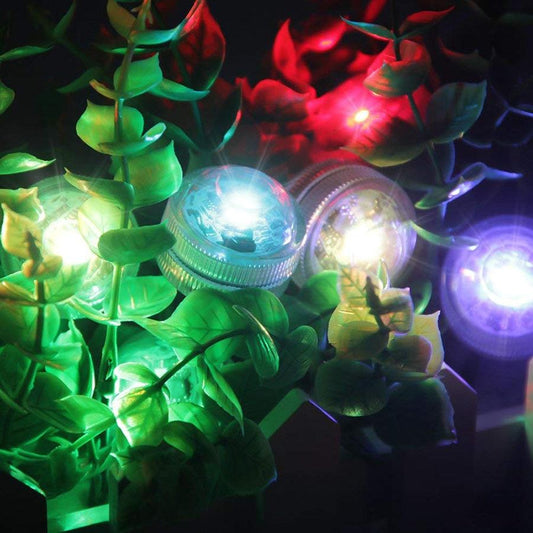 IP68 Waterproof Battery Operated Multi Color Submersible LED Underwater Light for Fish Tank Pond Swimming Pool Wedding Party