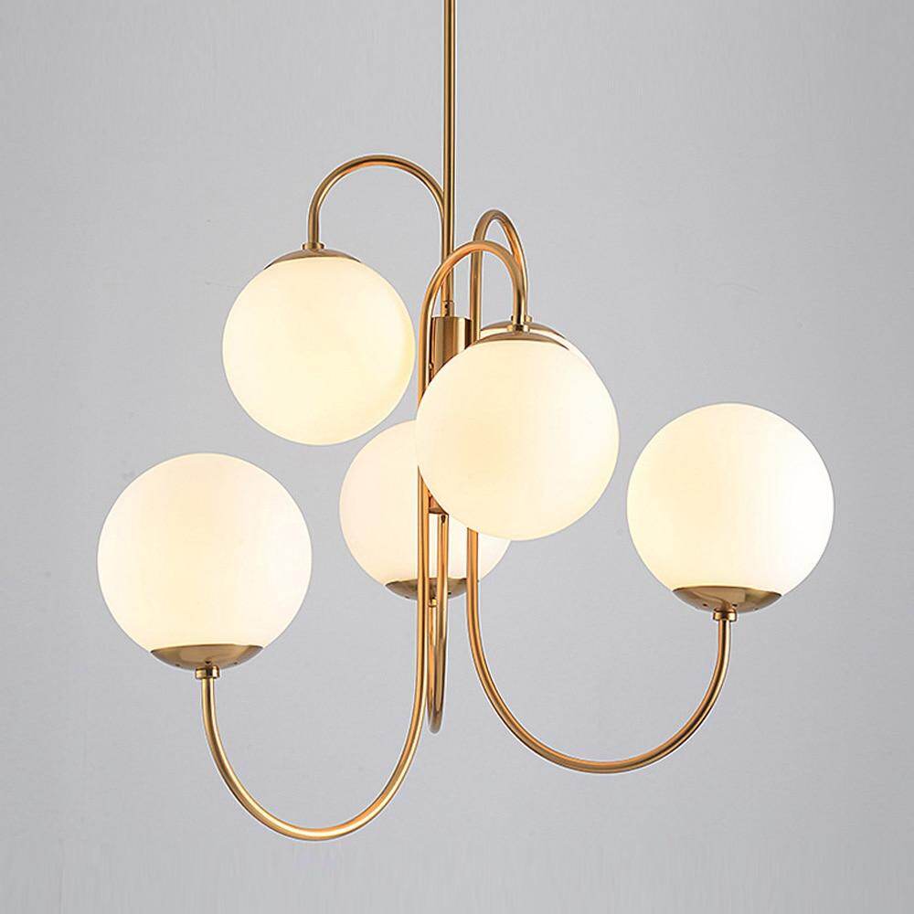 White Glass Pendant Light Loft Hanging Pendant Lamp Fixtures E27/E26 LED Hang Lights For Kitchen Restaurant Bar Lighting