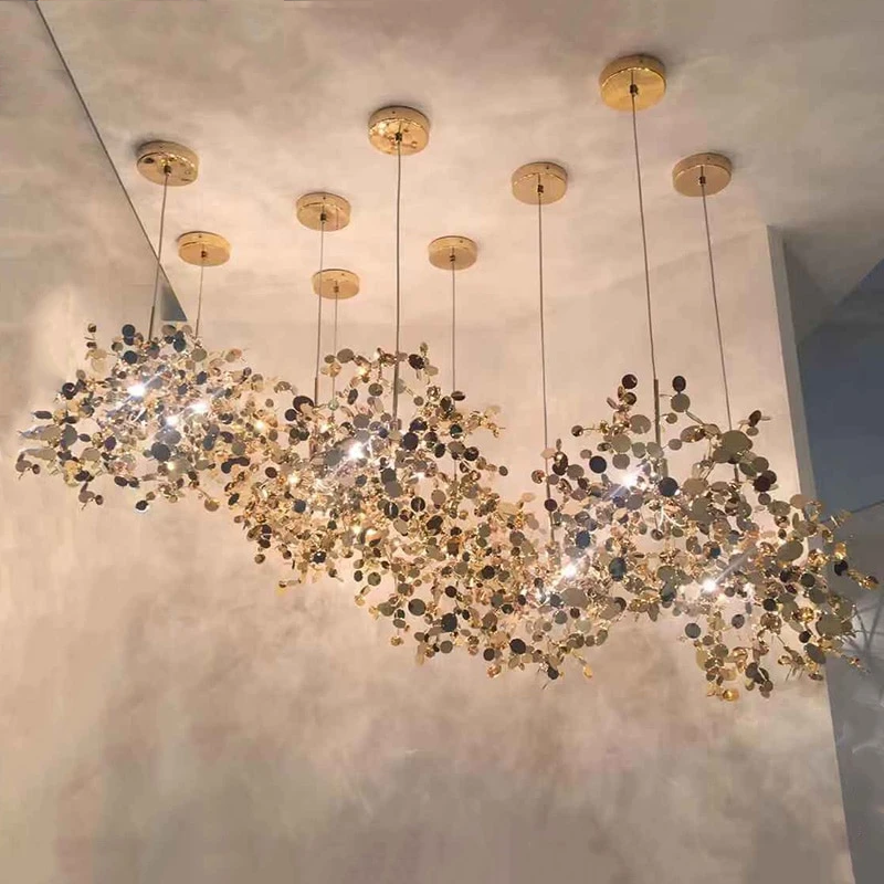 Modern Pendant Lights Stainless Steel Shade Dining Room Pendant Lamp Led Luminaire Suspendu Restaurant Living Loft Light Fixture
