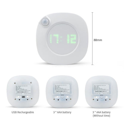 Motion Sensor LED Wall lamp Magnet Indoor Night light With Time Clock For Bathroom Bedroom Corridor Decor Vanity Wall Light