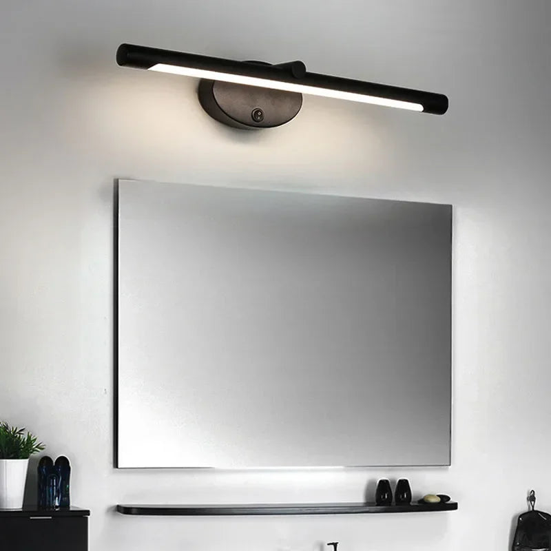 Modern LED Indoor Wall Lamp Bathroom Mirror light Minimalism Wall Sconce With Touch Switch Bedroom Bathroom Bath Lighting lamps