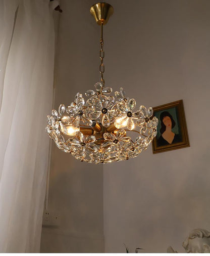 Crystal Chandelier Garden American Retro Style Lamps