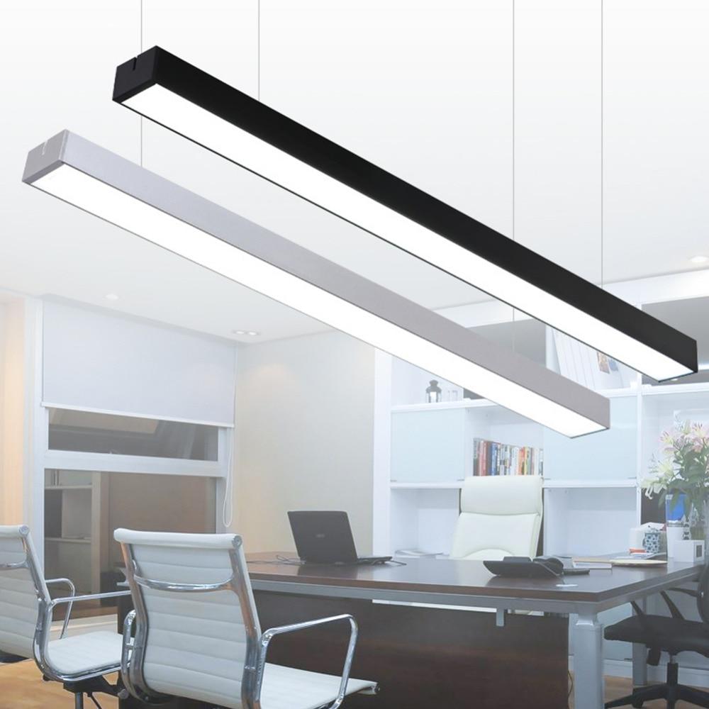 LED Strip Light Splicing Office Chandelier Indoor Surface Mounted Conference Room Exhibition Hall Workbench Hanging Line Light