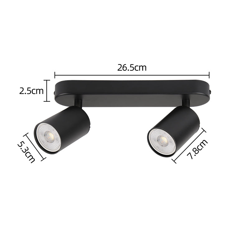 GU10 LED Track Light Spotlight 110-220V Suit Ceiling Lamp GU10 3 Color COB Spot Lights For Kitchen Commercial Living Room