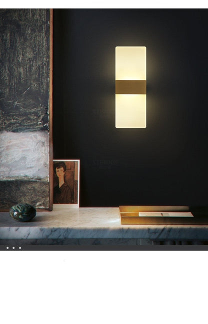 Mini 3/6/12W Led Acrylic Wall Lamp Long warm white Bedding Room Living Room Indoor wall lamp ZBD0028