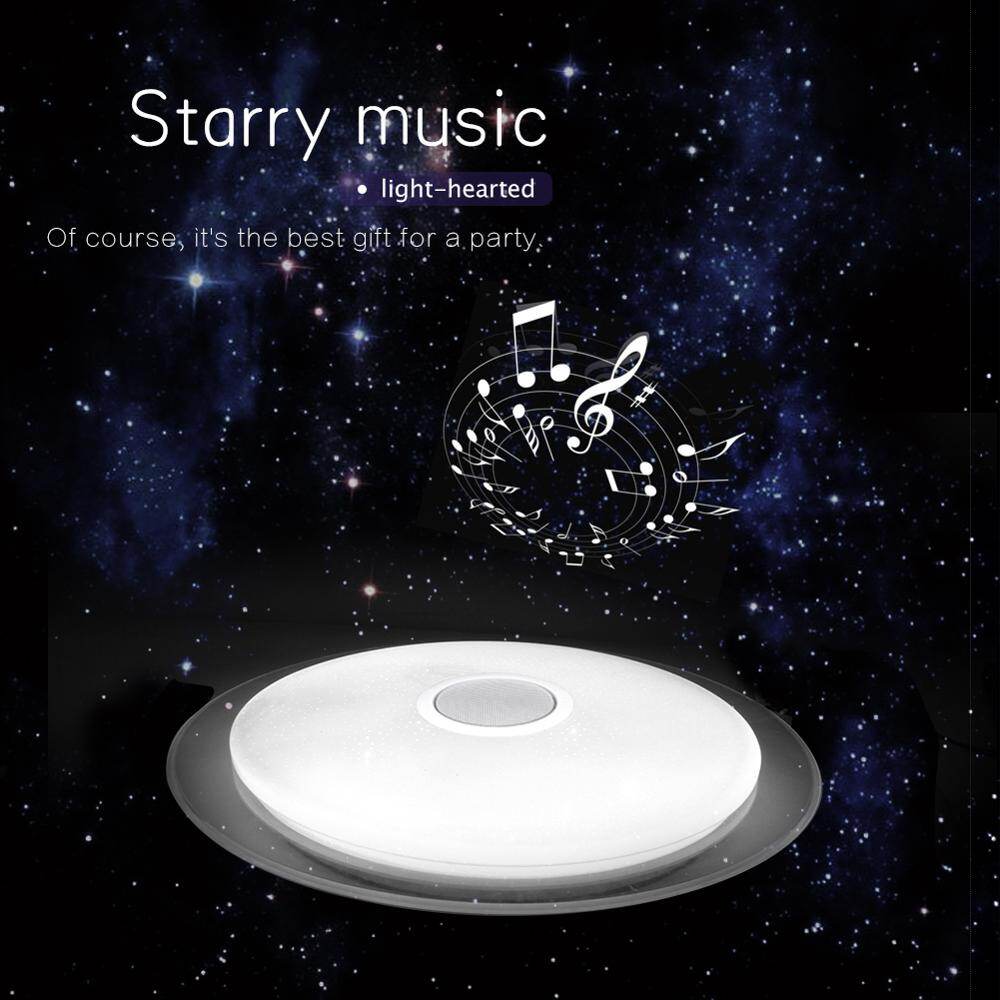 LED Music Ceiling Light RGB Bluetooth Speaker Lamp Home Party Bedroom 36W 40W  Remote Dimmable APP Smart Colorful Lighting