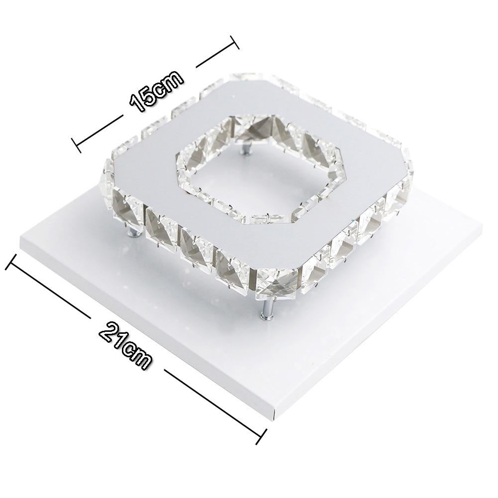 12W Ceiling Lamp Crystal LED Bulb Base High Light Transmittance Cool White/Warm White Modern Pendant Lamp