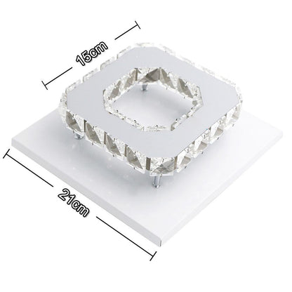 12W Ceiling Lamp Crystal LED Bulb Base High Light Transmittance Cool White/Warm White Modern Pendant Lamp