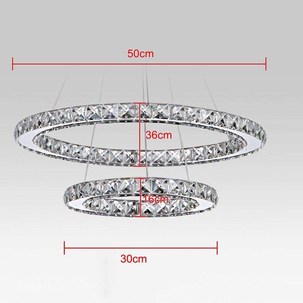 30/40/50 CM LED Pendant Lights Modern LED Crystal Lamp For Living Room Restaurant Lamp LED Crystal Hanging Lamp