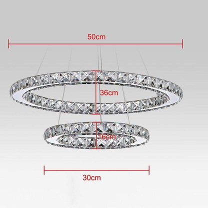 30/40/50 CM LED Pendant Lights Modern LED Crystal Lamp For Living Room Restaurant Lamp LED Crystal Hanging Lamp