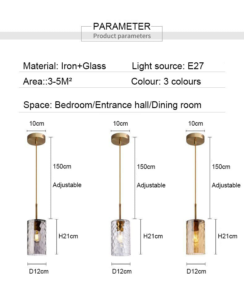 Glass Pendant Lights For Bedroom Dining Room Bar Home Ceiling Chandelier Stair Lamp Interior Hanging Lamps