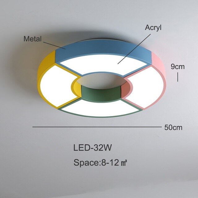 Multicolor LED Ceiling Lights In Windmill Shape For Living Room Ceiling Lamps Kids Bedroom Boys Room Ceiling Lamp Rooms Light Le