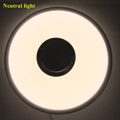New Modern Wireless Bluetooth Speaker Music Playing And 2.4G RF Remote Control Dimmable LED Ceiling Lamp Romantic Music Lamp