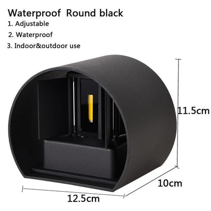 IP65 LED waterproof wall lamps 12W indoor and outdoor adjustable wall light courtyard porch corridor bedroom wall sconce