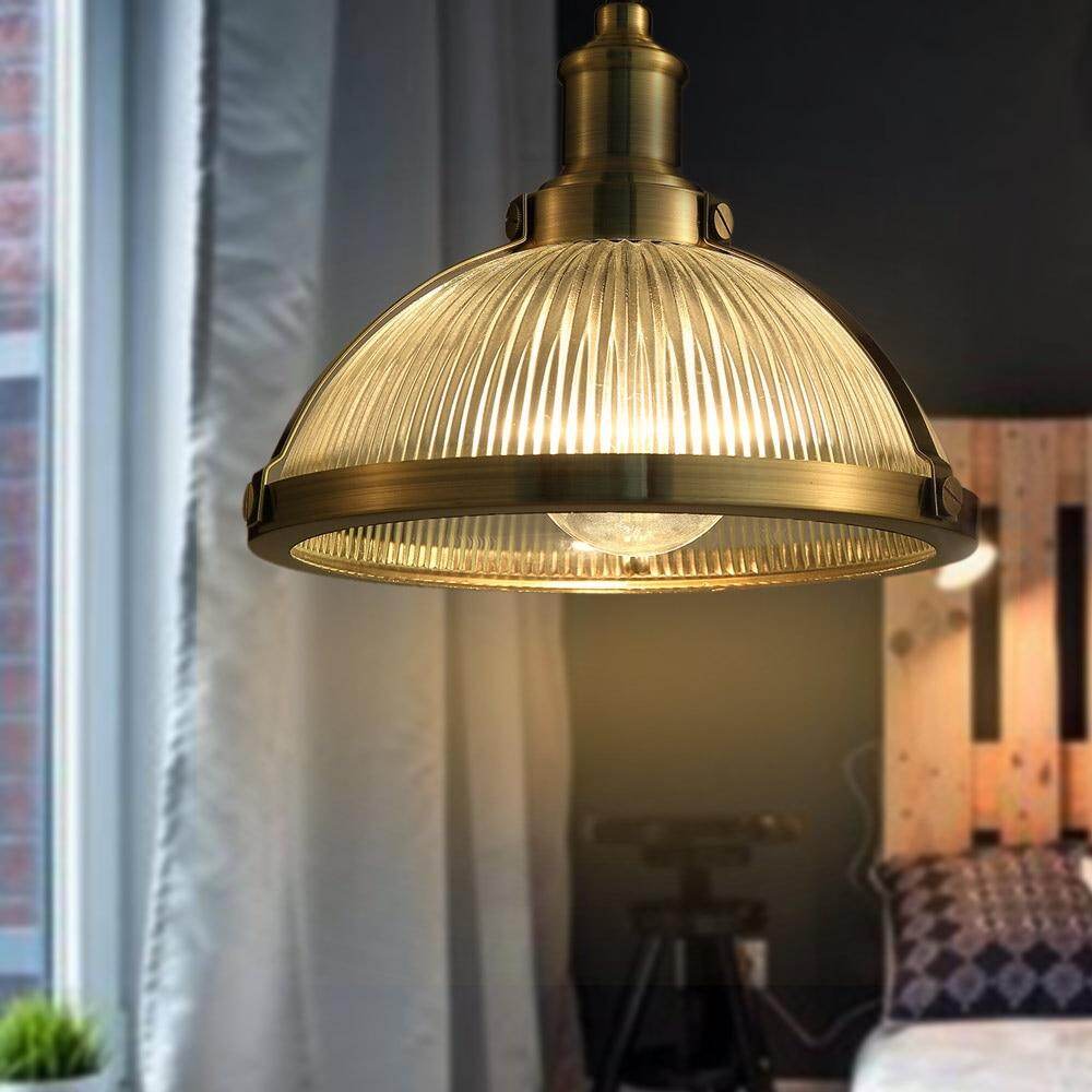 European American Industrial Retro Loft Vintage Pendant Lamp E27/E26 Edison Metal Glass Hanging Light For Bedroom Dining Room