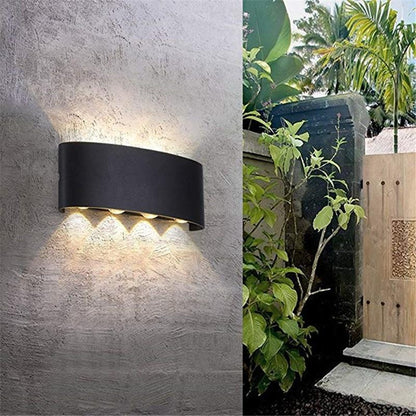 Wall Lamp Led Aluminum Outdoor Indoor Ip65 Up Down White Black Modern For Home Stairs Bedroom Bedside Bathroom Light