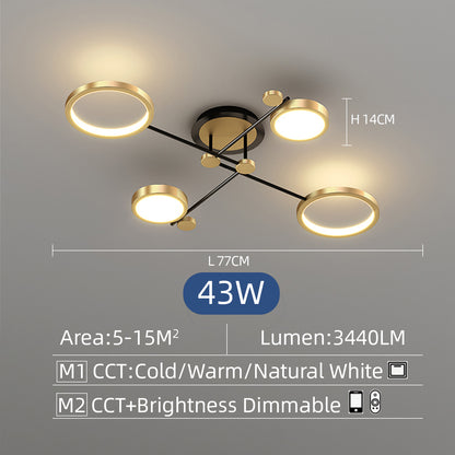 LED Ceiling Hanging Chandelier Lighting Dimmable ceiling lamps Kitchen Dinng Living Room Pendant Light