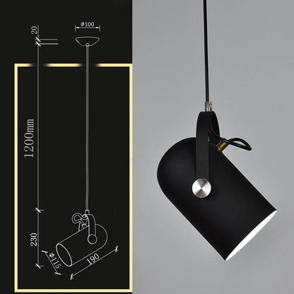 Nordic Minimalism Droplight Angle Adjustable E27 Small Pendant Lights, Home Decor Lighting Lamp And Bar Showcase Spot Light