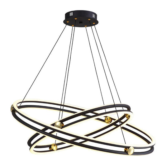Simple Living Room Chandelier Aluminum Annular Ring