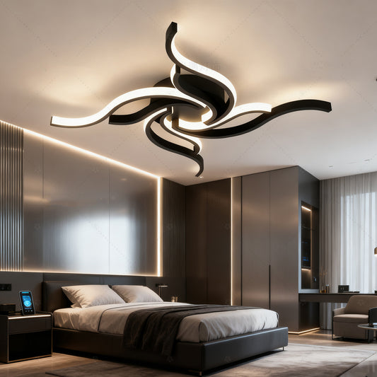 LED Ceiling Light Remote Control 3 Colors APP Dimming Lamp AC 110V 220V Aluminum For Living Room Bedroom