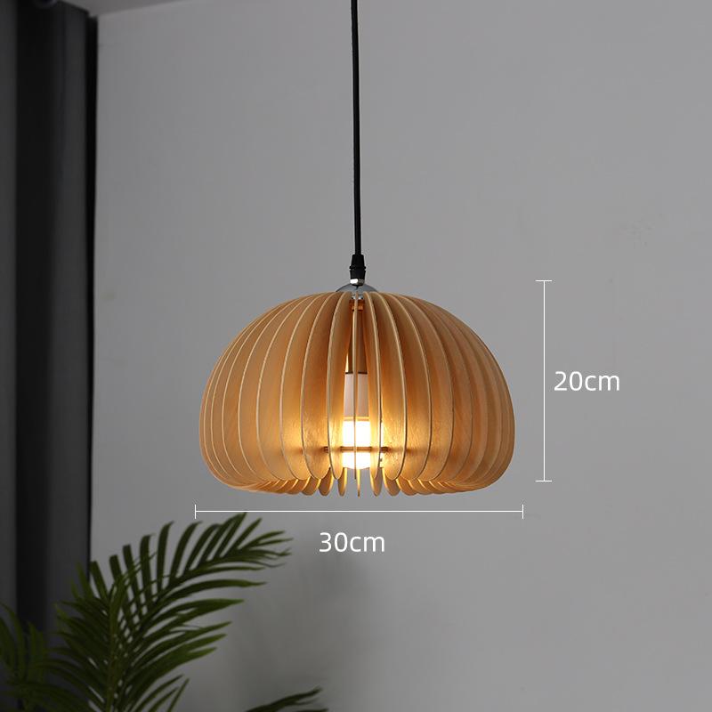 Retro Pumpkin Basswood Chandelier Atmosphere Lamp