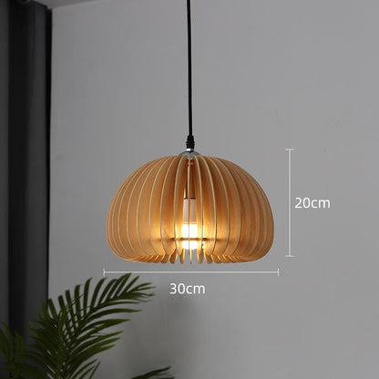 Retro Pumpkin Basswood Chandelier Atmosphere Lamp