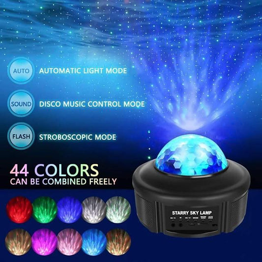 Galaxy Light Projector Night Light Starry Lamp Bluetooth Speaker with Remote Control and Timer Colour Changing Music Player for Kids Adults Party Birthday Room Home Decoration