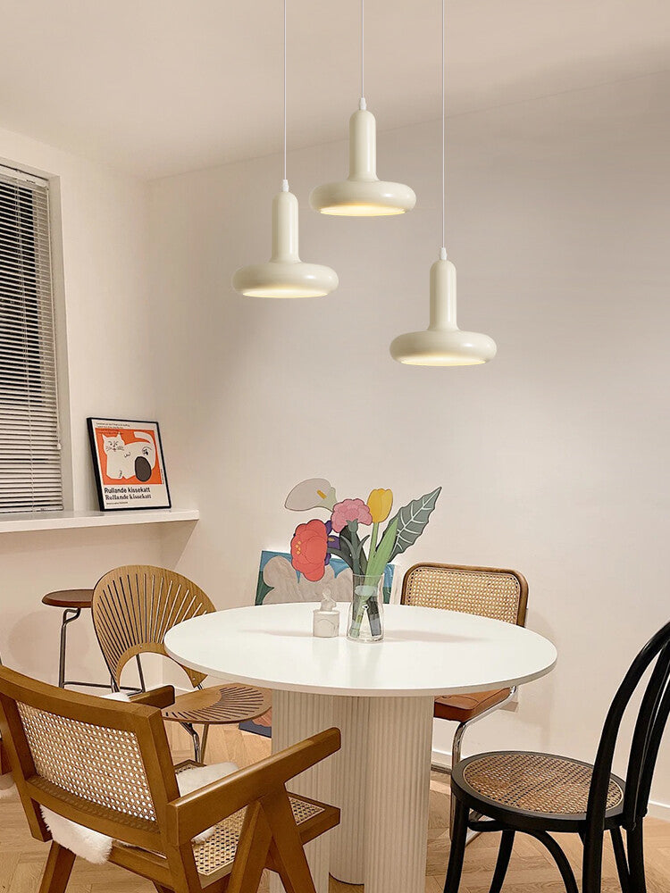 Macaron Small Pendant Lamp Modern Cream Style Bedroom Bedside Lamp Fashionable and Simple Lamp