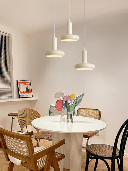 Macaron Small Pendant Lamp Modern Cream Style Bedroom Bedside Lamp Fashionable and Simple Lamp