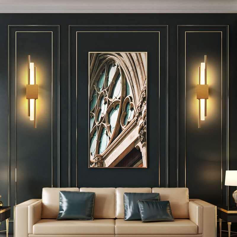 Modern Light Luxury Bedroom Copper Wall Lamp