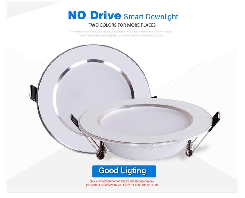 LED Downlight Dimmable 5W 7W 9W 12W 15W Waterproof Warm White Cold White Recessed LED Lamp Spot Light AC220V 230V