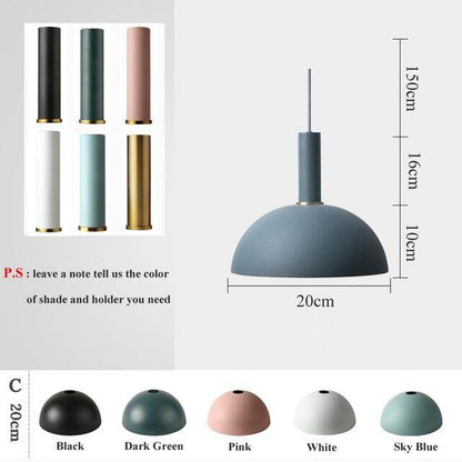 Modren Simple Pendant Lights DIY Nordic E27 Hanging Pendant Lamps Restaurant Bar Living Room Bedside Lighting Fixtures Luminaire