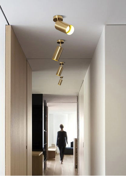 Golden Modern Ceiling Light Neutral White Lighting TV Backdrop Living Room Hotel Office Club Bar Cloth Store Ceiling Lamp