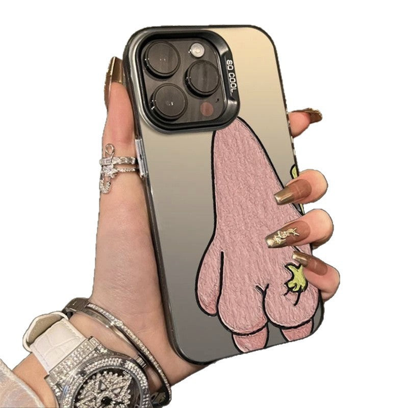 Hot S-SpongeBobs Pinch Butt Couple Phone Case For iPhone 17 16 Pro Max Case 15 14 13 12 11 Pro XR X XS Max 8 7 TPU Shockproof Cover