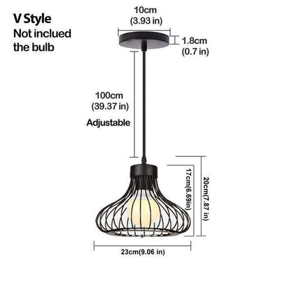 Nordic Pendant Lights Iron Minimalist Loft Cage Pyramid Pendant Lamp Modern Industrial Metal Hanging Lamp Parlor E26 E27 LED NEW