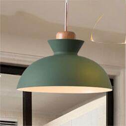 Nordic simple modern bedroom personality bar creative wrought iron color dining restaurant chandelier solid wood lamp