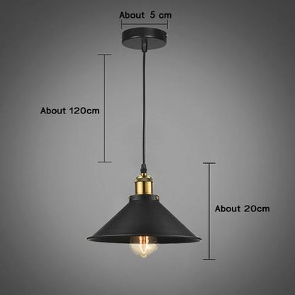 Modern Pendant Light Black Iron Hanging Cage Vintage Led Lamp E27 Industrial Loft Retro Dining Room Restaurant Bar Counter