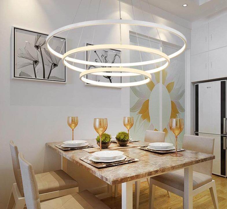 Modern LED Simple Pendant Lights Lamp For Living Room Cristal Lustre Pendant Lights Pendant Hanging Ceiling Fixtures