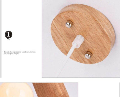 Minimalist Solid Wood Pendant Lights E27 LED Single Head Hanging Lamp For Living Room Bedroom Study Bathroom Restaurant Hotel
