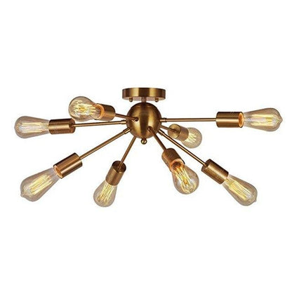 Industrial Modern Minimalist Creative Design LED E27 Wrought Iron Plating Ceiling Lamp Lobby Store Living Room Hotel Cafe Bar