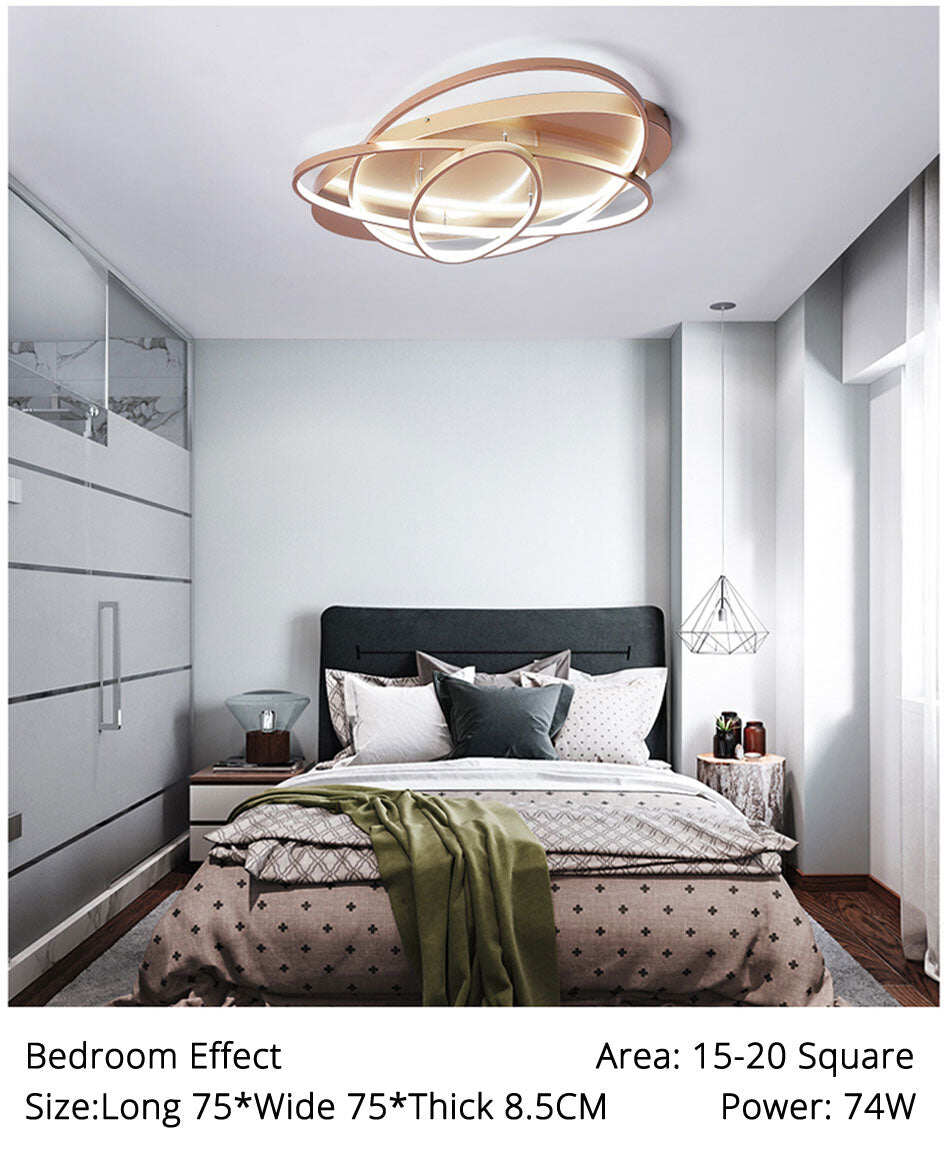 Oval Led Ceiling Lights Luminaire Plafonnier For Living Room Kitchen Bedroom Lampen Modern Light Fixtures Verlichting