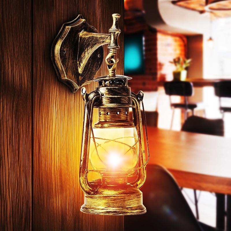 E27 Retro Classic Kerosene Lamp Wall Light Sconce Holder Portable Lights Adornment Bar Club Coffee Shop Restaurant Home Decor