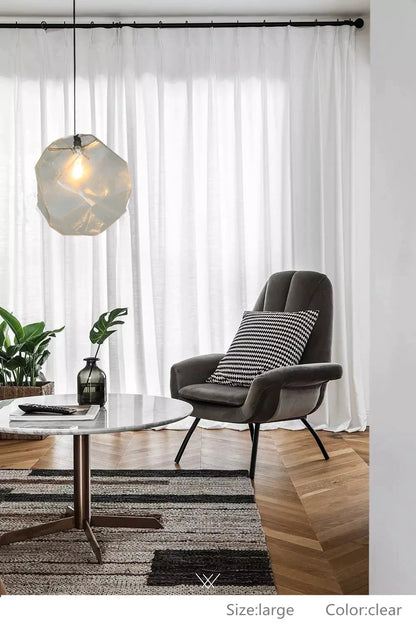 Simple Stone glass pendant light colorful indoor G4 LED lamp The restaurant dining room bar cafe shop lighting Fixture
