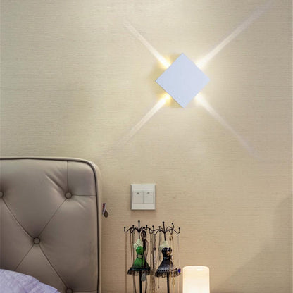 Led wall lamp bedside lamp bedroom living room wall lamp modern simple creative corridor hotel cross star wall light